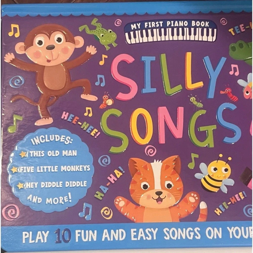 My First Piano Book Lot of 3 Children's Silly Songs Classical Music Sound Books